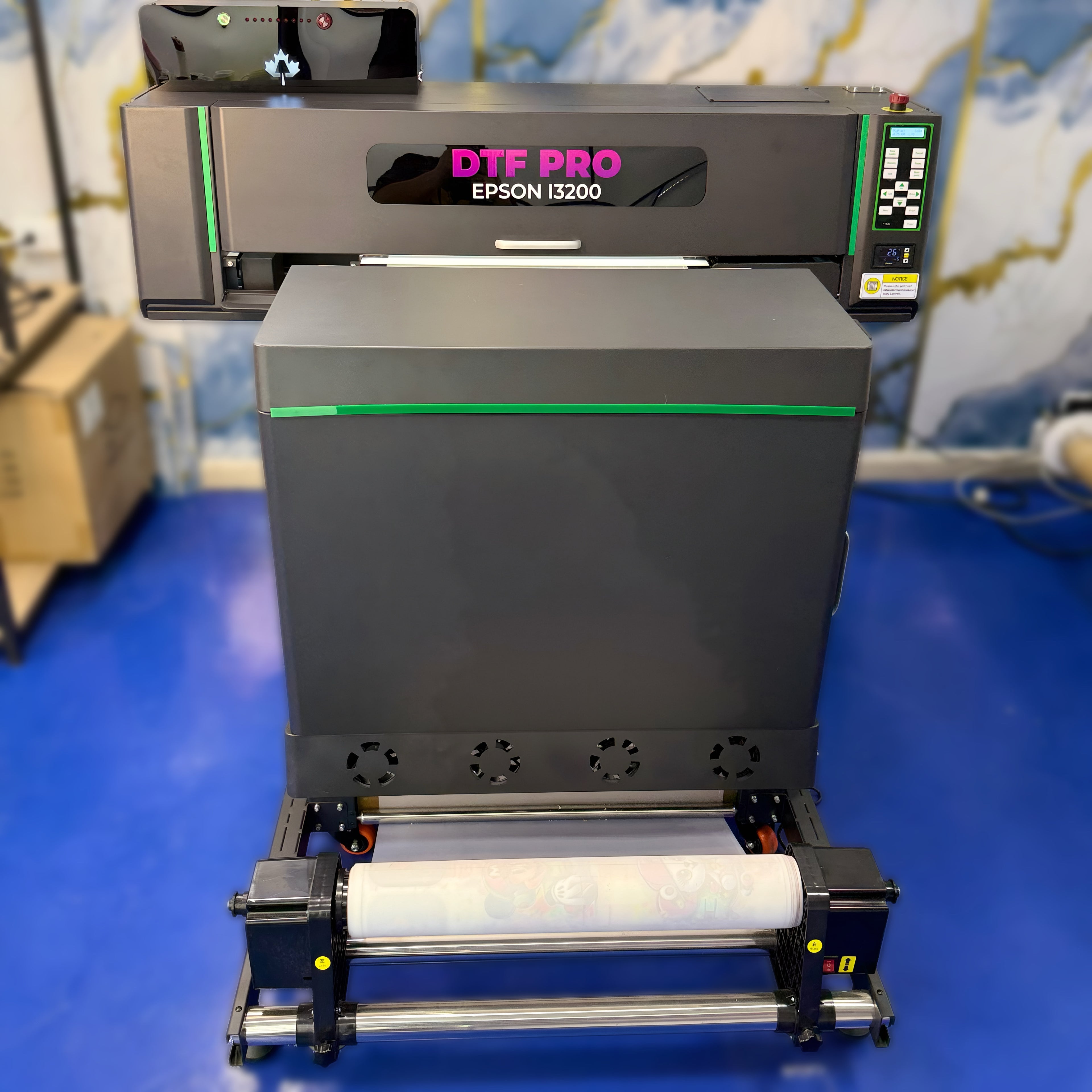 Plotter de Impresion DTF PRO doble cabezal i3200, horno integrado, impresion profesional para camisetas y textiles personalizados en colombia